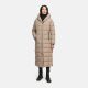 Marikoo Pakoraa Damen Winter Steppmantel Parka TaupeGrey Größe L - Gr.40