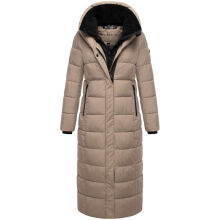 Marikoo Pakoraa Damen Winter Steppmantel Parka TaupeGrey Größe XXXXL - Gr.48