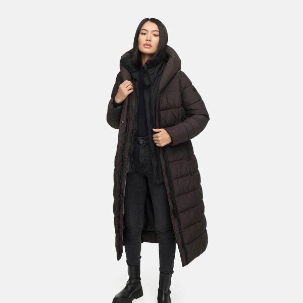Marikoo Pakoraa Damen Winter Steppmantel Parka Choco Größe XXL - Gr.44