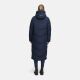 Marikoo Ranjaa Damen Winter Steppmantel Navy Größe XXXXL - Gr.48
