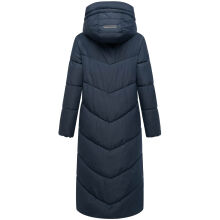 Marikoo Ranjaa Damen Winter Steppmantel Navy Größe XXXXXL - Gr.50