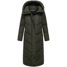 Marikoo Ranjaa Damen Winter Steppmantel DarkOlive Größe XS - Gr.34