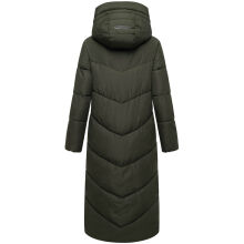 Marikoo Ranjaa Damen Winter Steppmantel DarkOlive Größe XS - Gr.34