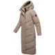 Marikoo Ranjaa Damen Winter Steppmantel TaupeGrey Größe XXXXL - Gr.48
