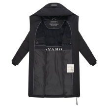 Navahoo Schokokuss Damen Winter Steppmantel Schwarz-Größe XS - Gr. 34
