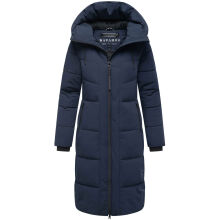 Navahoo Schokokuss Damen Winter Steppmantel Navy-Größe XS - Gr. 34