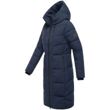 Navahoo Schokokuss Damen Winter Steppmantel Navy-Größe XS - Gr. 34