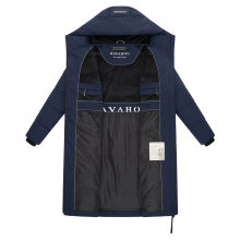 Navahoo Schokokuss Damen Winter Steppmantel Navy-Größe XS - Gr. 34