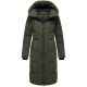Navahoo Schokokuss Damen Winter Steppmantel DarkOlive-Größe XS - Gr. 34