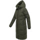 Navahoo Schokokuss Damen Winter Steppmantel DarkOlive-Größe XS - Gr. 34