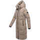 Navahoo Schokokuss Damen Winter Steppmantel TaupeGrey-Größe XS - Gr. 34
