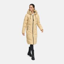 Navahoo Schokokuss Damen Winter Steppmantel Sand-Größe XS - Gr. 34
