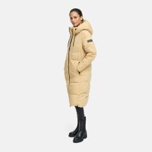 Navahoo Schokokuss Damen Winter Steppmantel Sand-Größe XS - Gr. 34