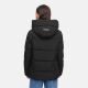 Marikoo Kuscheltatze Damen Winter Steppjacke Schwarz-Größe L - Gr. 40