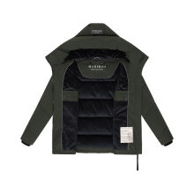 Marikoo Kuscheltatze Damen Winter Steppjacke Dark Olive-Größe S - Gr. 36