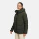 Marikoo Kuscheltatze Damen Winter Steppjacke Dark Olive-Größe S - Gr. 36