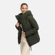 Marikoo Kuscheltatze Damen Winter Steppjacke Dark Olive-Größe M - Gr. 38