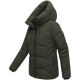Marikoo Kuscheltatze Damen Winter Steppjacke Dark Olive-Größe L - Gr. 40