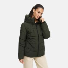 Marikoo Kuscheltatze Damen Winter Steppjacke Dark Olive-Größe XXL - Gr. 44