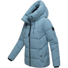 Marikoo Kuscheltatze Damen Winter Steppjacke Powder Blue-Größe XS - Gr. 34