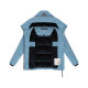 Marikoo Kuscheltatze Damen Winter Steppjacke Powder Blue-Größe M - Gr. 38