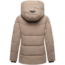 Marikoo Kuscheltatze Damen Winter Steppjacke Taupe Grey-Größe M - Gr. 38