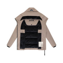 Marikoo Kuscheltatze Damen Winter Steppjacke Taupe Grey-Größe M - Gr. 38