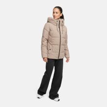 Marikoo Kuscheltatze Damen Winter Steppjacke Taupe Grey-Größe XXL - Gr. 44