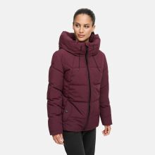 Marikoo Kuscheltatze Damen Winter Steppjacke Wine-Größe S - Gr. 36