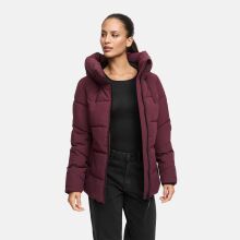 Marikoo Kuscheltatze Damen Winter Steppjacke Wine-Größe M - Gr. 38