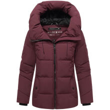 Marikoo Kuscheltatze Damen Winter Steppjacke Wine-Größe L - Gr. 40