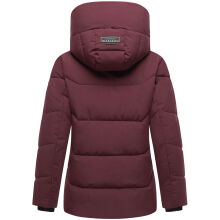 Marikoo Kuscheltatze Damen Winter Steppjacke Wine-Größe L - Gr. 40