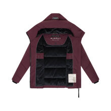 Marikoo Kuscheltatze Damen Winter Steppjacke Wine-Größe XXL - Gr. 44