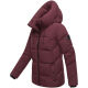 Marikoo Kuscheltatze Damen Winter Steppjacke Wine-Größe XXL - Gr. 44
