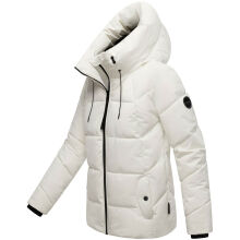 Marikoo Kuscheltatze Damen Winter Steppjacke Offwhite -Größe S - Gr. 36