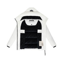 Marikoo Kuscheltatze Damen Winter Steppjacke Offwhite -Größe M - Gr. 38