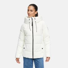 Marikoo Kuscheltatze Damen Winter Steppjacke Offwhite -Größe L - Gr. 40