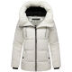 Marikoo Kuscheltatze Damen Winter Steppjacke Offwhite -Größe XL - Gr. 42