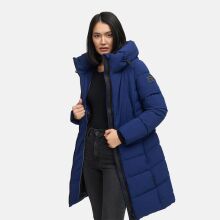 Navahoo Mondnebel Damen Winter Steppmantel Navy Größe XS - Gr. 36