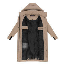 Marikoo Teonaa Damen Winter Steppmantel Taupe Grey Größe S - Gr. 36