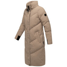 Marikoo Teonaa Damen Winter Steppmantel Taupe Grey Größe L - Gr. 40