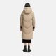 Marikoo Teonaa Damen Winter Steppmantel Taupe Grey Größe XXXXL - Gr. 48