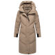 Marikoo Teonaa Damen Winter Steppmantel Taupe Grey Größe XXXXL - Gr. 48