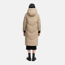 Marikoo Teonaa Damen Winter Steppmantel Taupe Grey Größe XXXXXL - Gr. 50