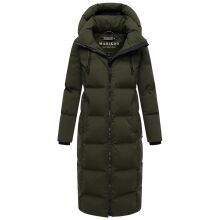 Marikoo Tikoraa Damen Winter Steppmantel Dark Olive-Größe XXXXXL - Gr. 50