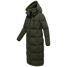 Marikoo Tikoraa Damen Winter Steppmantel Dark Olive-Größe XXXXXL - Gr. 50