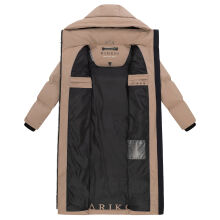 Marikoo Tikoraa Damen Winter Steppmantel Taupe Grey-Größe XL - Gr. 42