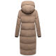 Marikoo Tikoraa Damen Winter Steppmantel Taupe Grey-Größe XL - Gr. 42