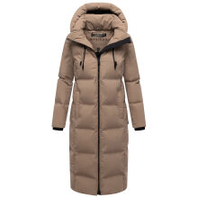 Marikoo Tikoraa Damen Winter Steppmantel Taupe Grey-Größe XXXXXL - Gr. 50