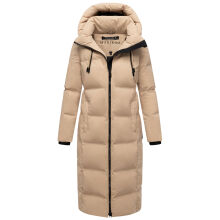 Marikoo Tikoraa Damen Winter Steppmantel Beige-Größe S - Gr. 36